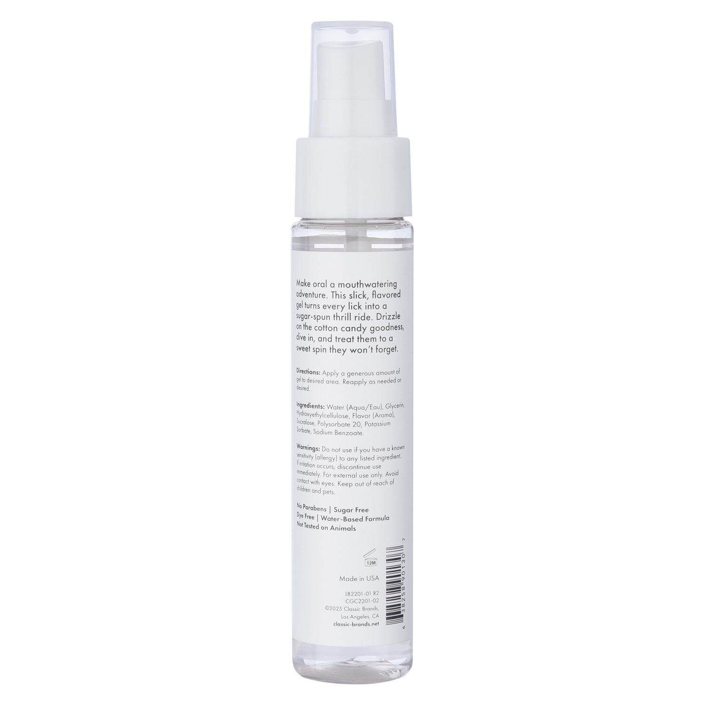 BLOW ME ORAL SEX GEL - COTTON CANDY - 2 floz | 60 mL